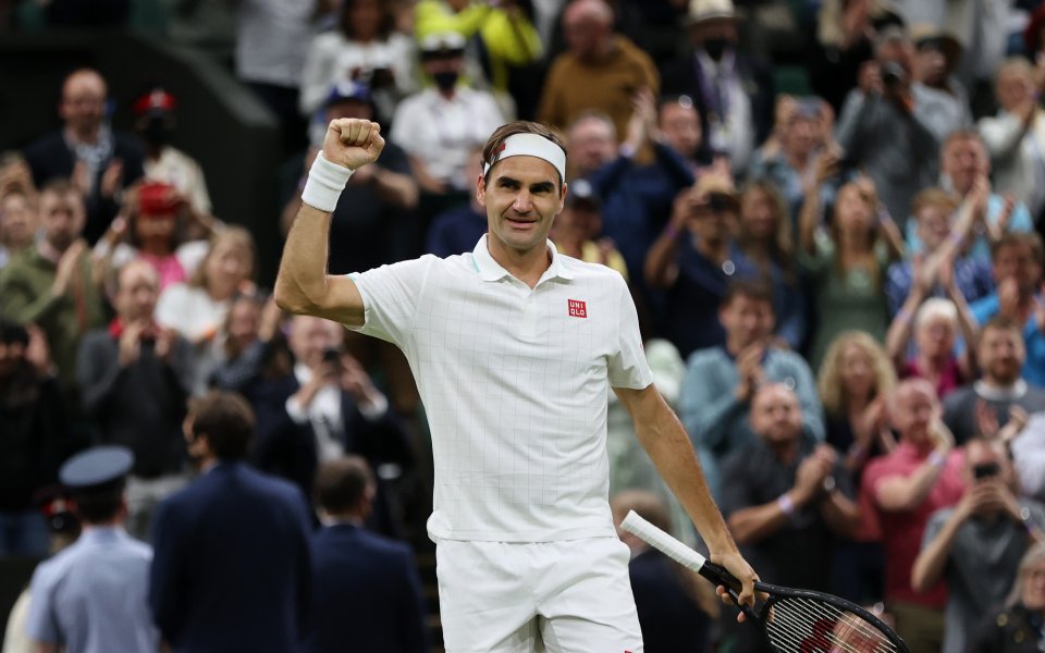 Осемкратният победител на “Уимбълдън” Роджър Федерер записа нова убедителна победа