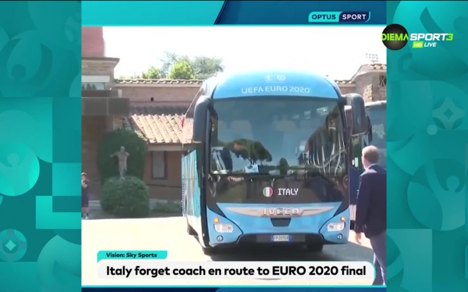 На път към стадиона за финалния двубой на UEFA EURO