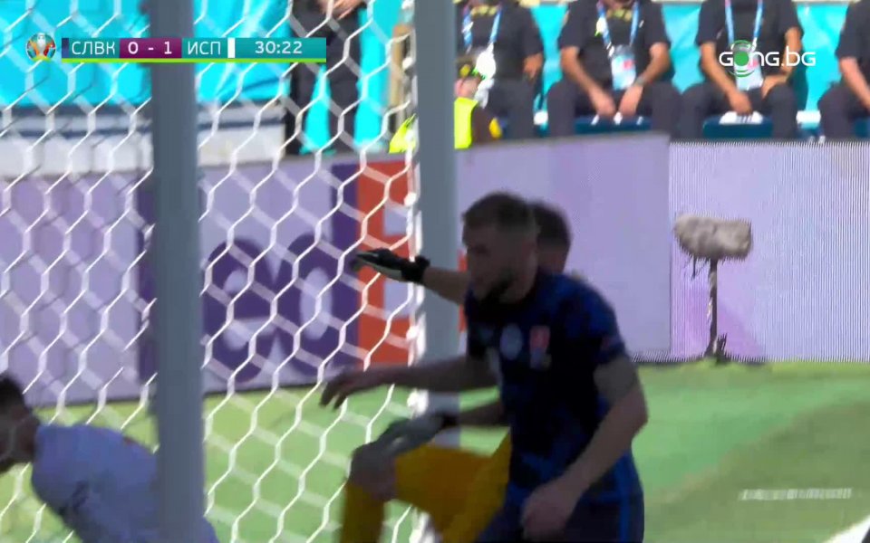 Автоголът на Мартин Дубравка във вратата на Словакия