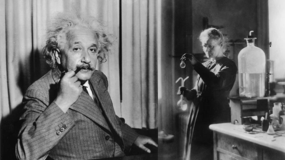 алберт айнщайн мария кюри