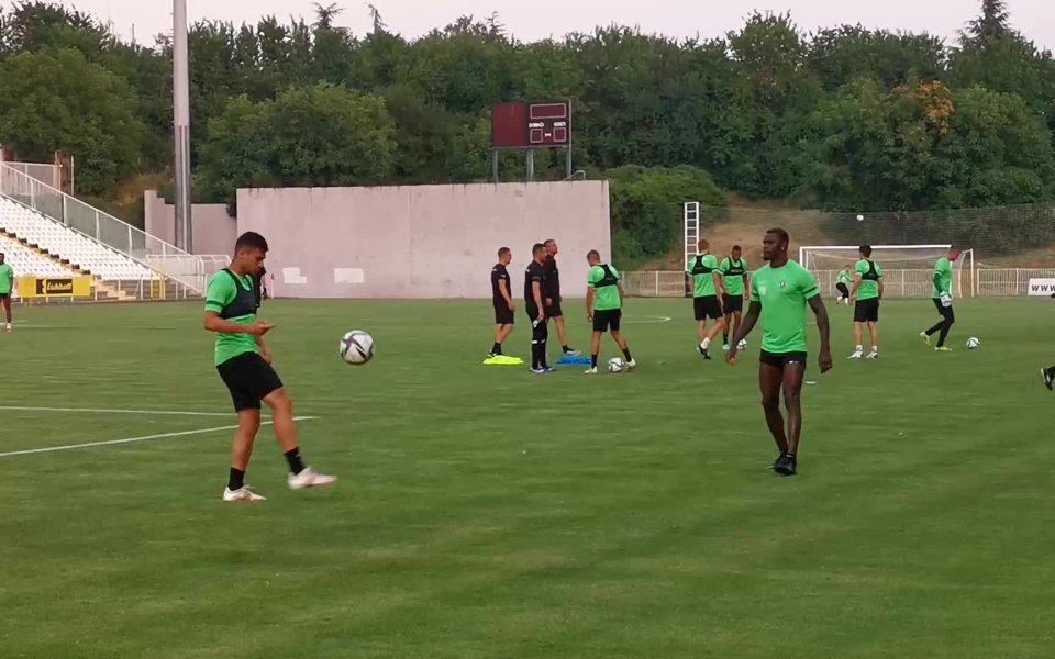 Лудогорец с последна тренировка преди мача с Шахтьор
