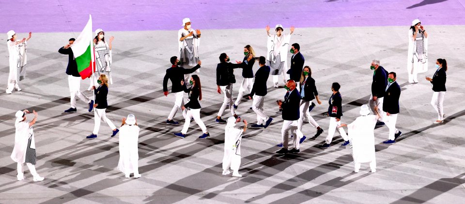 Българската делецагия на откриването на Олимпиадата в Токио1
