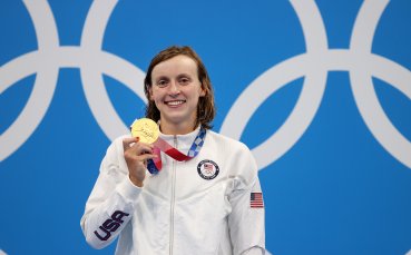 Кейти Ледецки САЩ спечели историческия първи златен олимпийски медал на