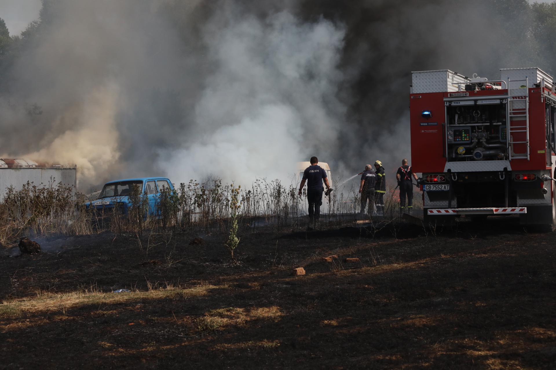 <p>Пожар в София на Околовръстното шосе</p>