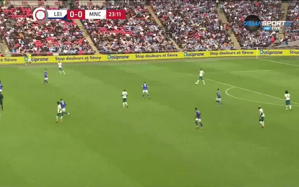 Отборите на Лестър и Манчестър Сити завършиха първата част при