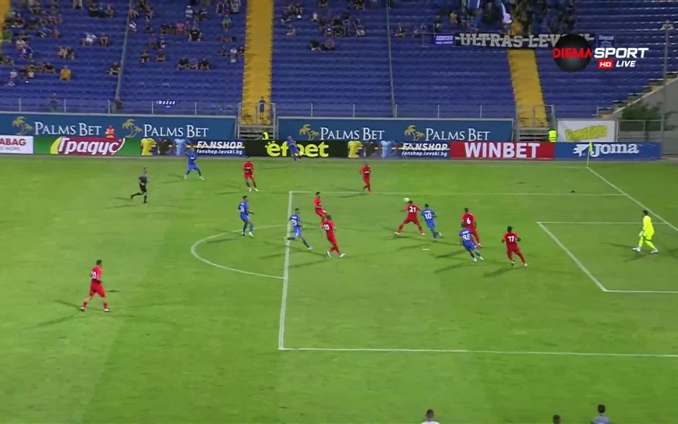 Пълен обрат за Левски! След нова атака отляво Борислав Цонев
