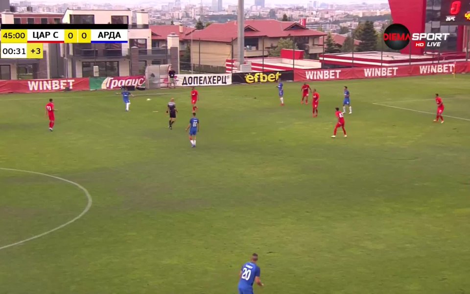 Отборите на Царско село и Арда завършиха при резултат 0:0