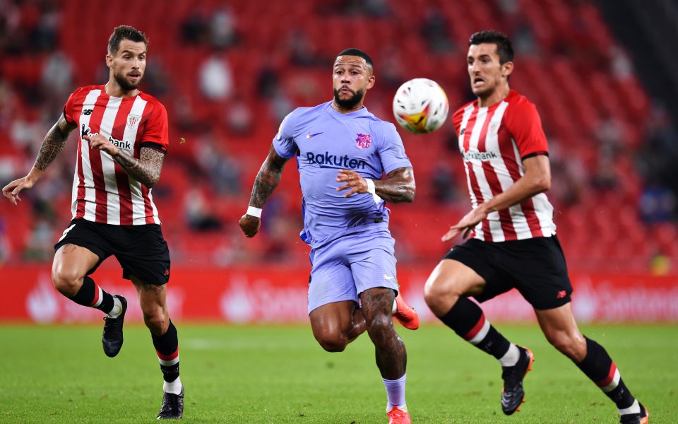 Отборите на Атлетик Билбао и Барселона играят при резултат 1:0