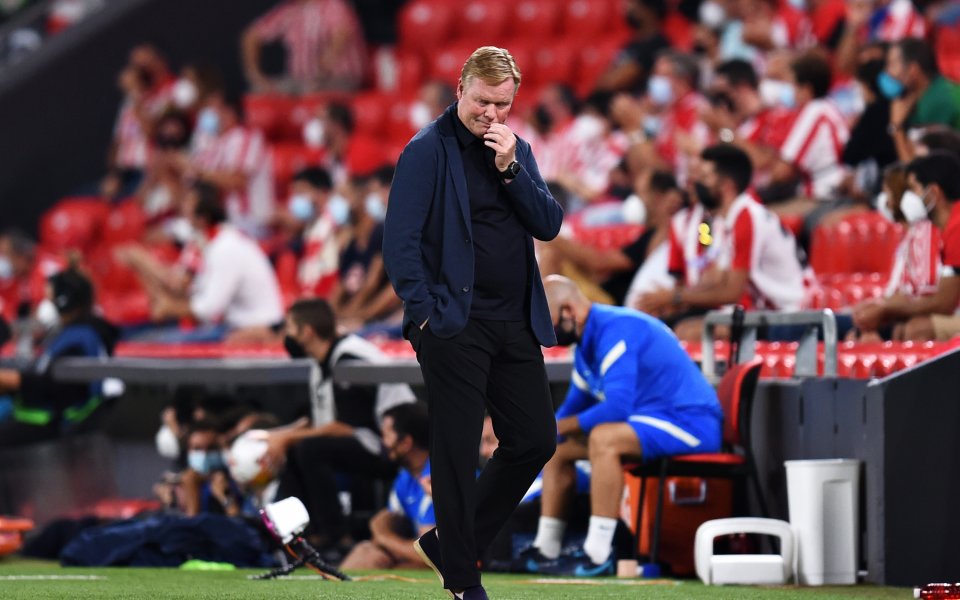 Треньорът на Барселона Роналд Куман бе разочарован