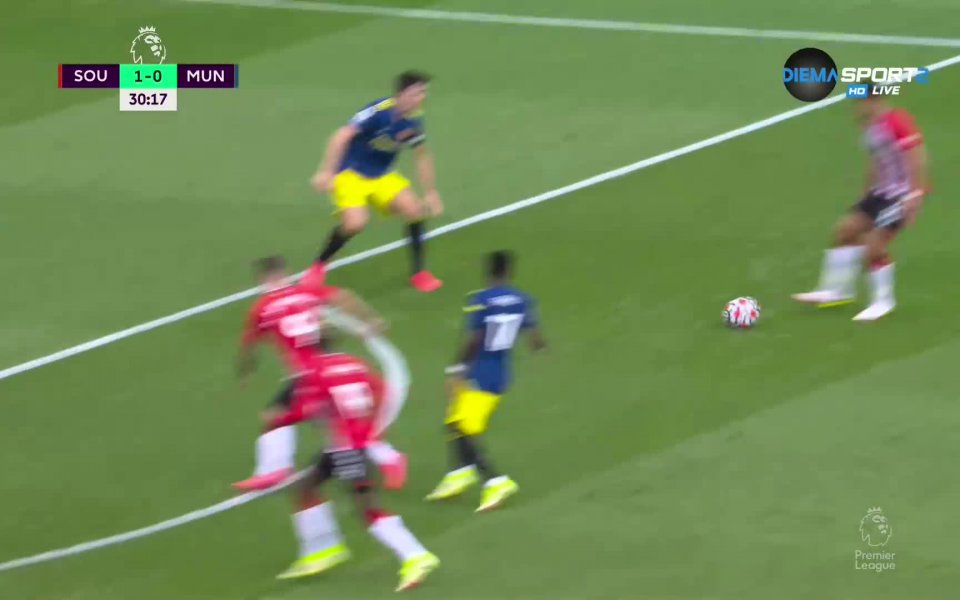 Противно на очакванията, но Саутхемптън откри резултата след 30 минути