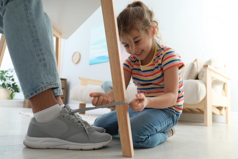 Наръчник на родителя за връзване на обувки