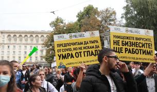 Протести на бизнеса срещу COVID мерките и днес