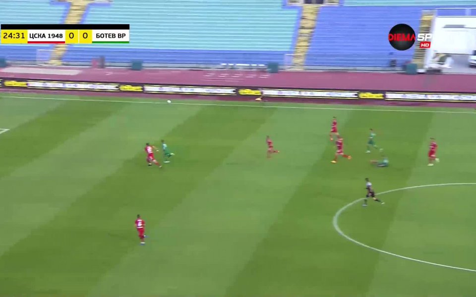 ЦСКА 1948 - Ботев Вр 3:1 /първо полувреме/