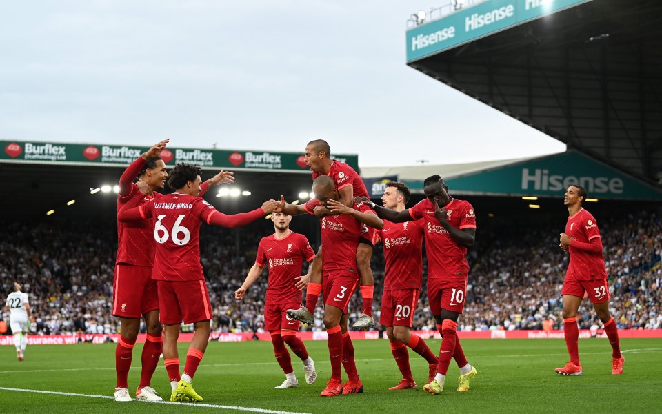 Ливърпул спечели с 3:0 като гост срещу Лийдс в неделния