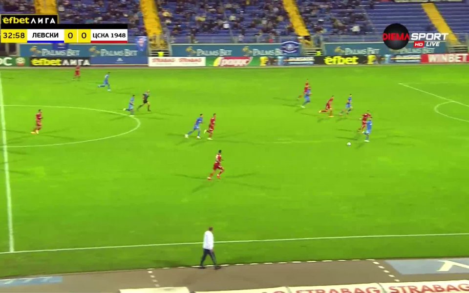 Левски - ЦСКА 1948 0:0 /първо полувреме/