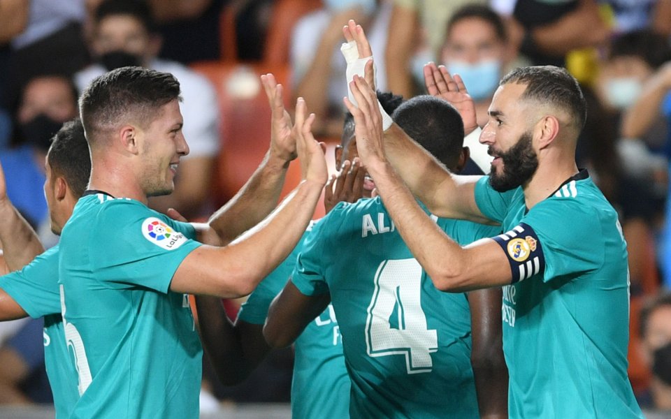 Реал Мадрид изтръгна трите точки в гостуването на Валенсия след