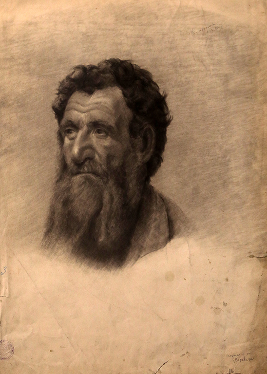 <p>Петко Караиванов (1874-?) Етюд Глава 1900 г.</p>