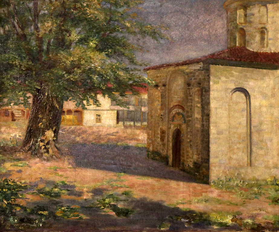 <p>Марин Георгиев Устагенов (1872-1937) Земенската църква 1925 г.</p>