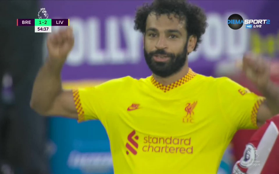 Салах закова гол №100 с екипа на Ливърпул