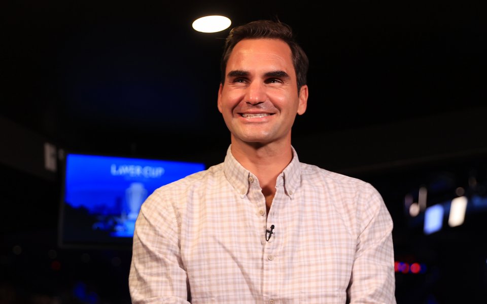 Роджър Федерер изгледа финала на тазгодишния тенис сезон от у