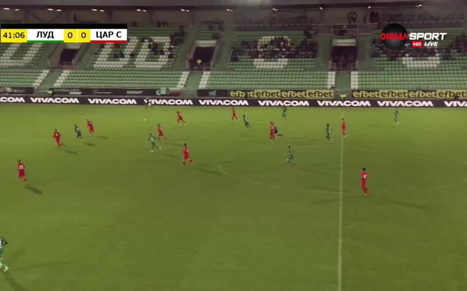 Лудогорец - Царско Село 0:0 /първо полувреме/