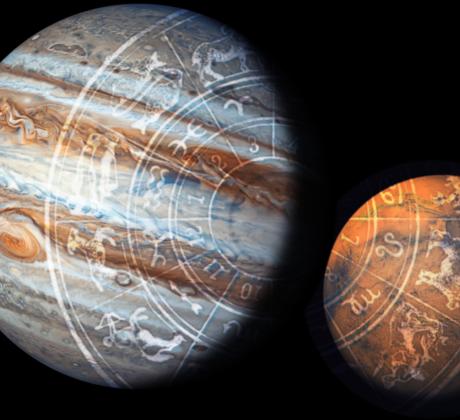 Днес ще разгледаме предстоящата квадратура на Меркурий с Юпитер В