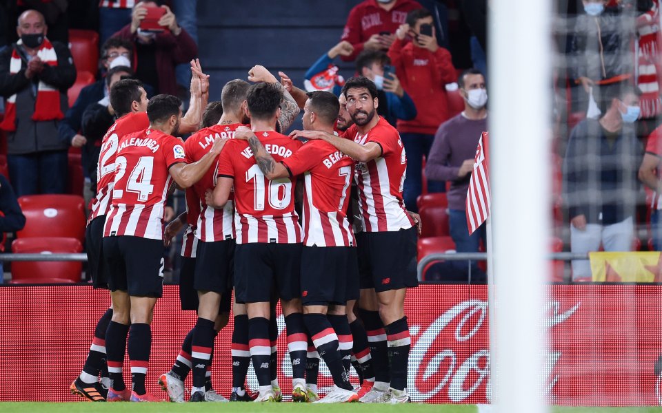 Отборът на Атлетик Билбао победи с 2:1 гостуващия на &bdquo;Сан