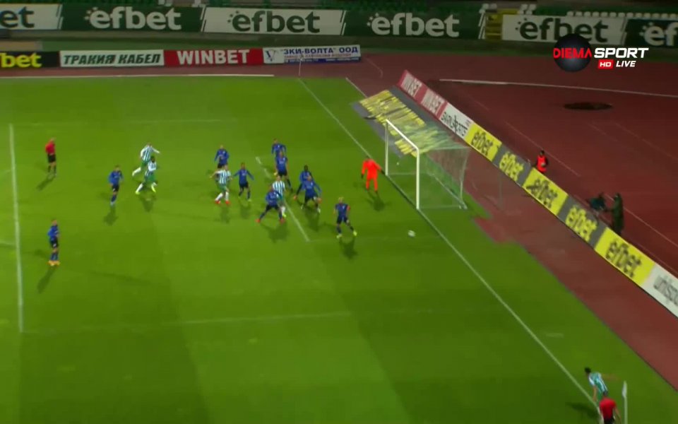 В 65-ата минута се стигна до най-чистото положение за Берое.