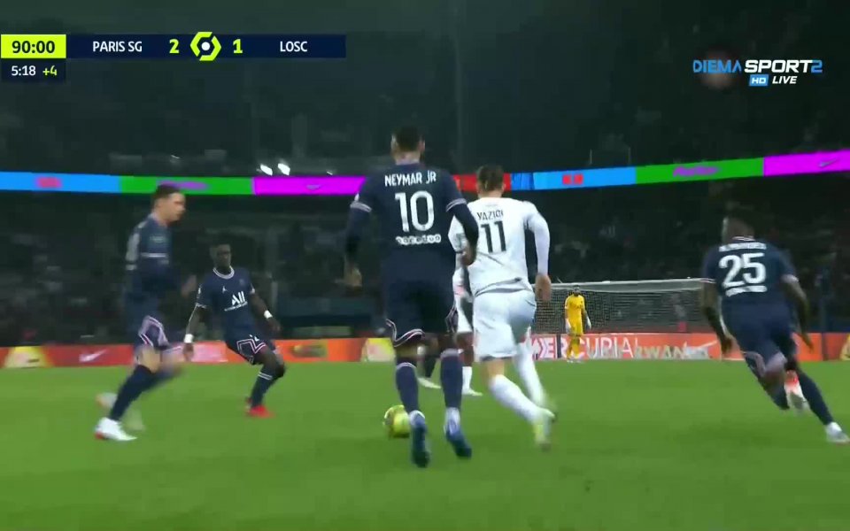 Пари Сен Жермен - Лил 2:1 /репортаж/