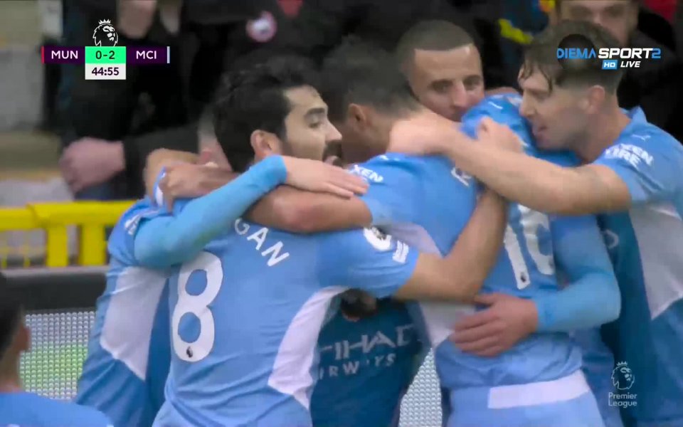 Манчестър Юн - Манчестър Сити 0:2 /първо полувреме/