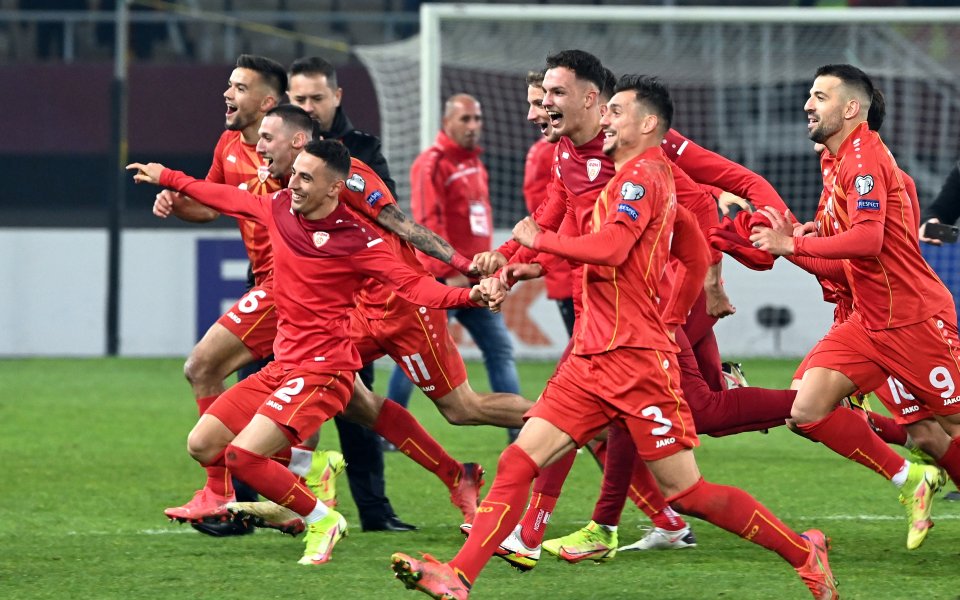 Националният отбор на Северна Македония сензационно надви Италия с 1:0