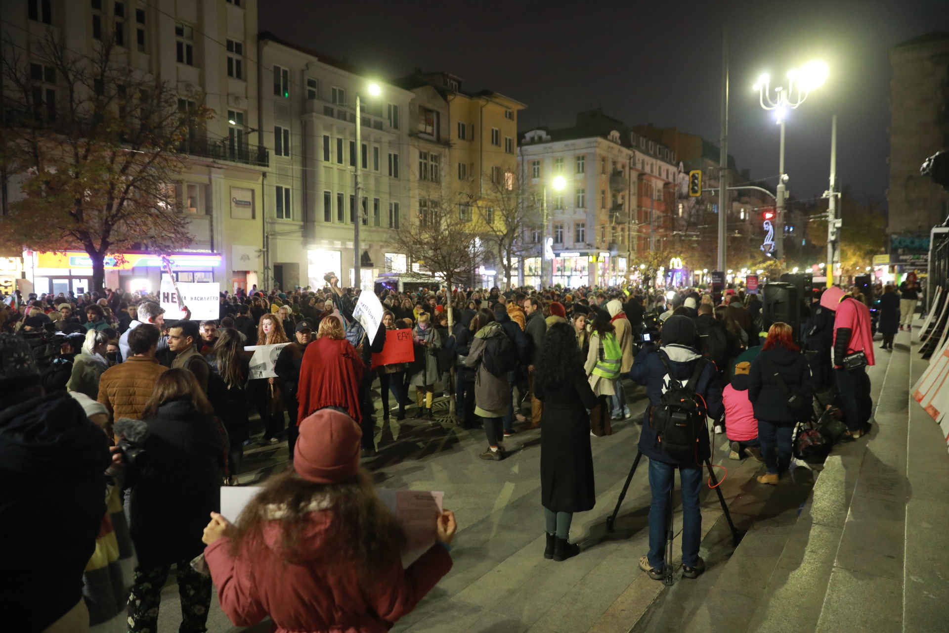 <p>Протест в София срещу насилието над жени</p>