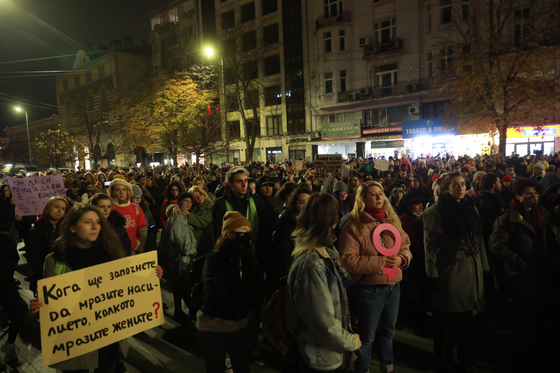 <p>Протест в София срещу насилието над жени</p>