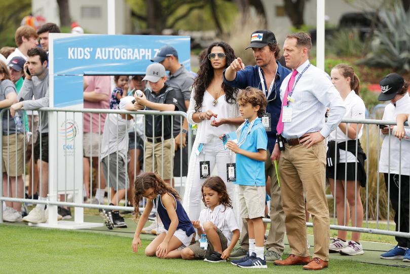 <p>Семейството в пълен състав по време на световен голф шампионат в Тексас, 2018 г.</p>