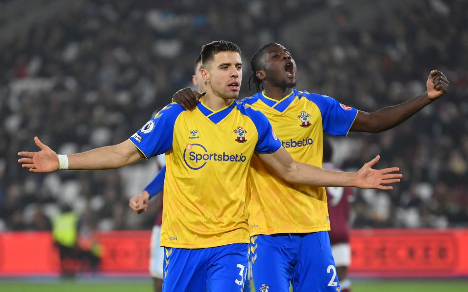 Саутхемптън спечели визитата си на летящият високо Уест Хем с