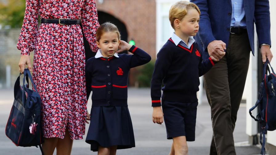 Първият ден в училище на принцеса Шарлот