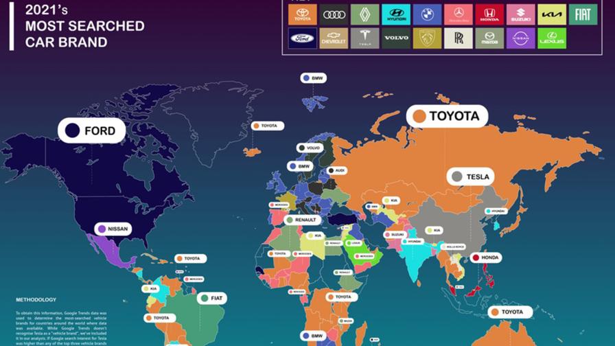 Toyota е най-търсената автомобилна марка в интернет