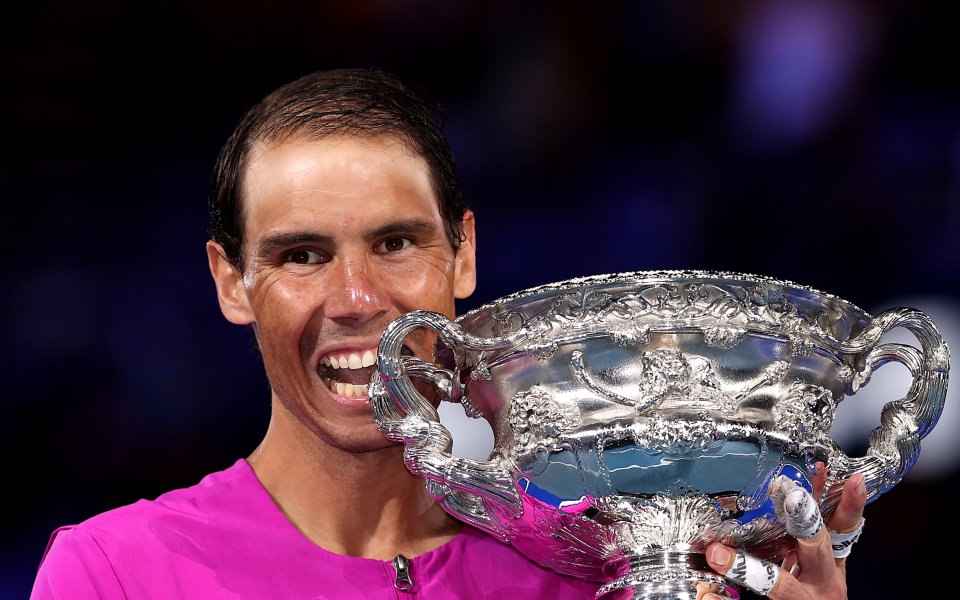 Церемония по награждаване след финала на Australian Open 2022