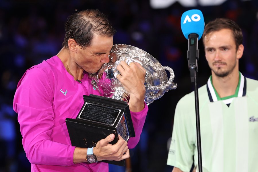 Церемония по награждаване след финала на Australian Open 20221