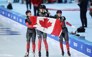 Канада изненадващо спечели титлата в отборното преследване по бързо пързаляне