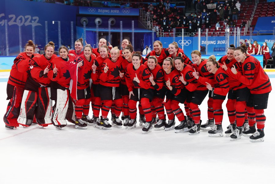 Канада САЩ хокей на лед Пекин1