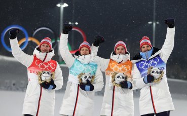 Норвегия спечели олимпийската титла в отборната надпревара по ски северна комбинация