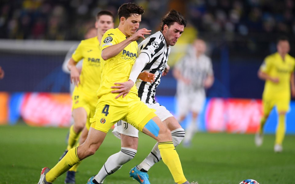 Виляреал и Ювентус завършиха наравно 1:1 в първи осминафинален мач