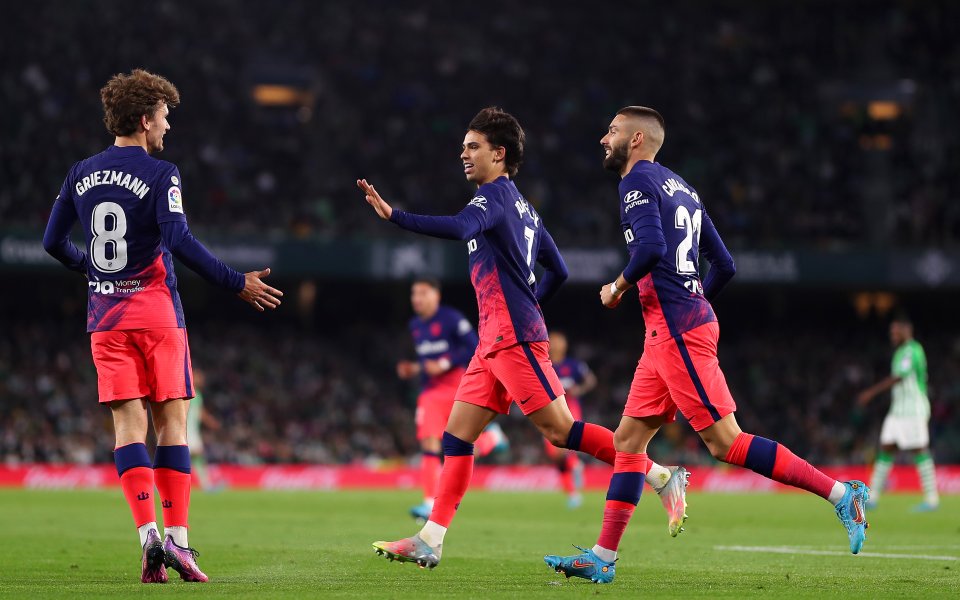 Испанският шампион Атлетико Мадрид надигра с като гост Реал Бетис