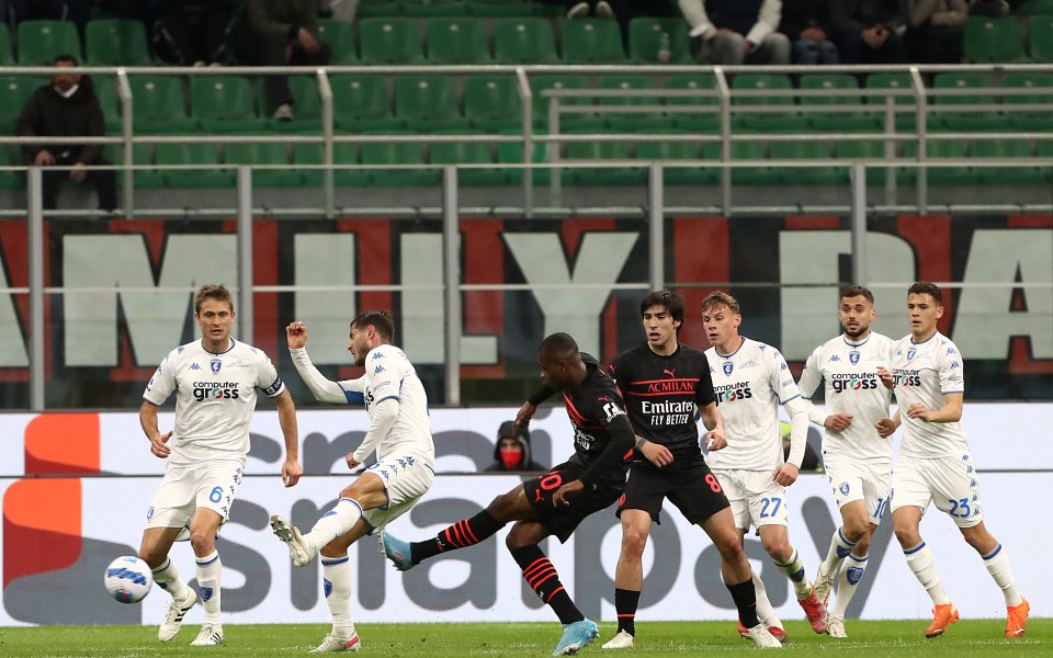 Милан постигна минимална, но много важна победа над Емполи с