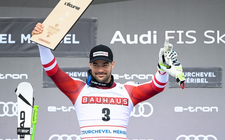Световният шампион Винсент Крихмайер спечели последния Супер-Г слалом за сезона