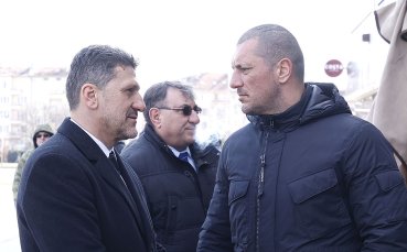 Изпълнителният директор на ЦСКА Филип Филипов и лидерът на Сектор