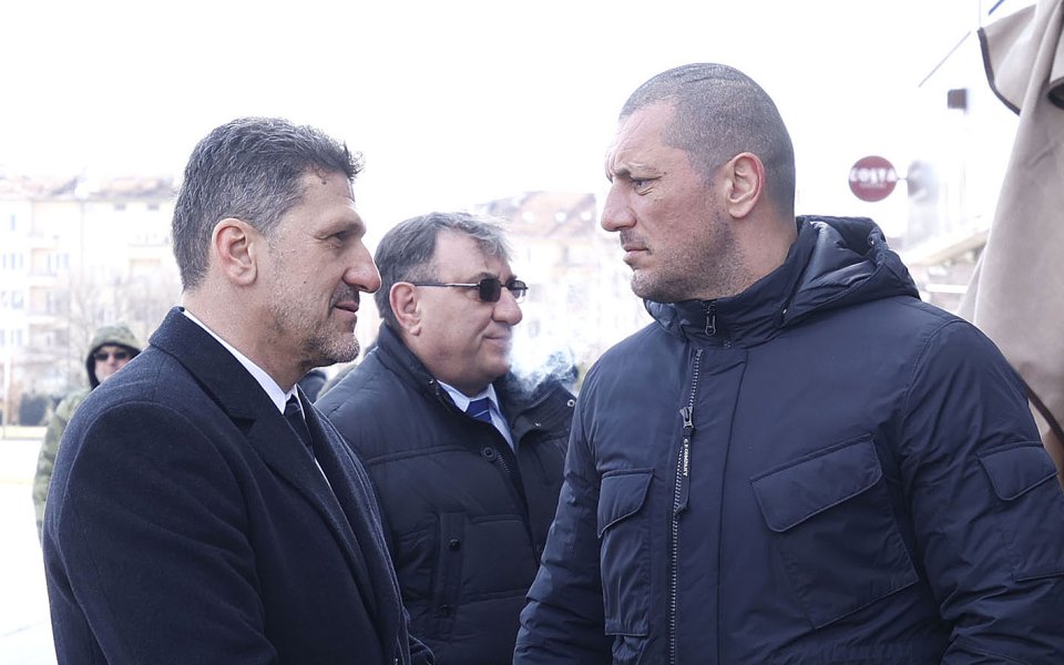 Изпълнителният директор на ЦСКА Филип Филипов и лидерът на Сектор