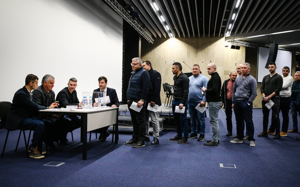Гласуването за нов президент на Българския футболен съюз в НДК, 18.03.2022 г.