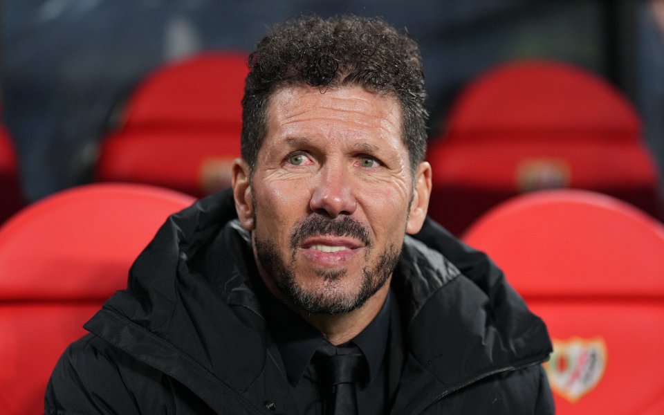 Треньорът на Атлетико (Мадрид) Диего Симеоне остана доволен от представянето